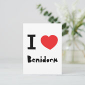 Carte Postale J'aime Benidorm (Debout devant)