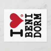 Carte Postale J'AIME BENIDORM Postal Personnalisé (Devant)