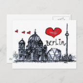 Carte Postale J'aime Berlin (Devant / Derrière)