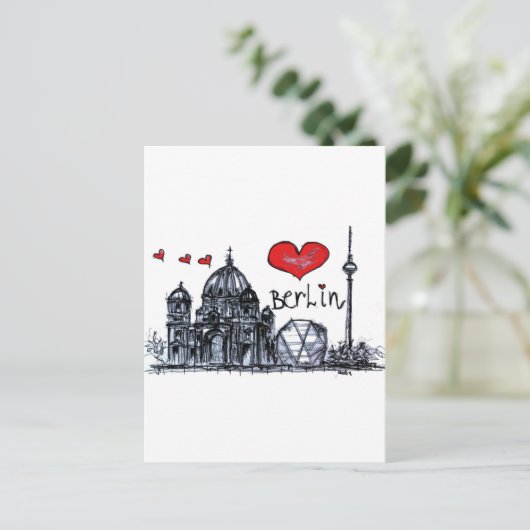 Carte Postale J'aime Berlin (Debout devant)