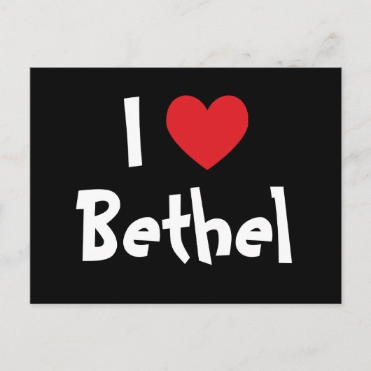 Carte Postale J'aime Bethel (Devant)