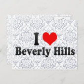 Carte Postale J'Aime Beverly Hills, États-Unis (Devant / Derrière)