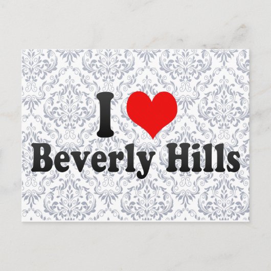 Carte Postale J'Aime Beverly Hills, États-Unis (Devant)