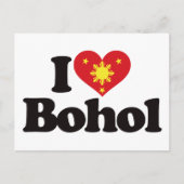 Carte Postale J'aime Bohol (Devant)