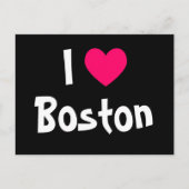 Carte Postale J'aime Boston (Devant)