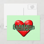 Carte Postale J'aime Boston (Devant / Derrière)