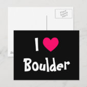 Carte Postale J'aime Boulder (Devant / Derrière)