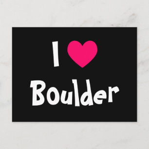 Carte Postale J'aime Boulder