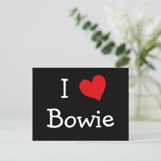 Carte Postale J'aime Bowie (Debout devant)