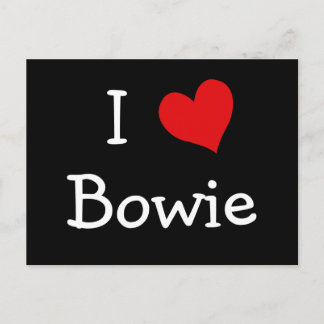 Carte Postale J'aime Bowie
