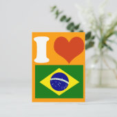 Carte Postale J'aime Brasil (Debout devant)