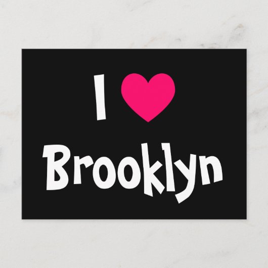 Carte Postale J'aime Brooklyn (Devant)