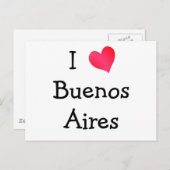 Carte Postale J'aime Buenos Aires (Devant / Derrière)