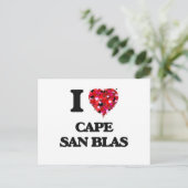 Carte Postale J'aime Cape San Blas Floride (Debout devant)