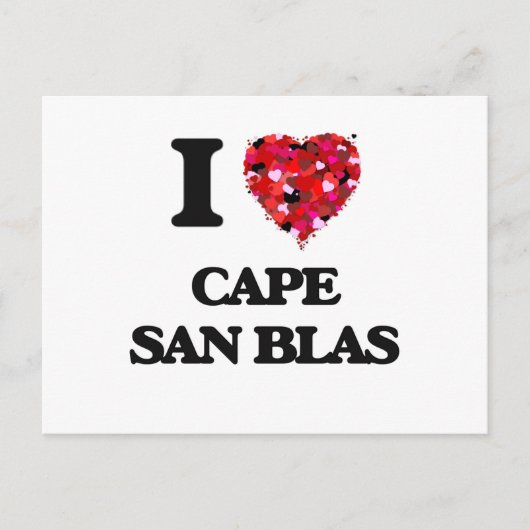 Carte Postale J'aime Cape San Blas Floride (Devant)