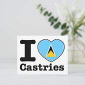 Carte Postale J'aime Castries (Debout devant)