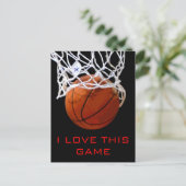 Carte Postale J'Aime Ce Jeu Basketball Motivationnel (Debout devant)