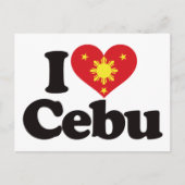 Carte Postale J'Aime Cebu (Devant)