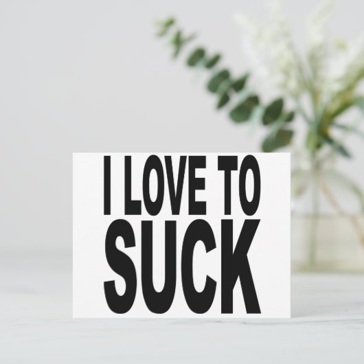 Carte Postale J'Aime Chanter (Debout devant)