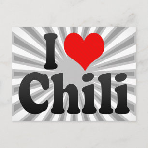 Carte Postale J'aime Chili