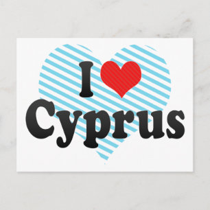Carte Postale J'aime Chypre