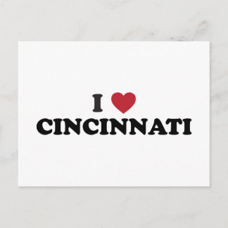 Carte Postale J'aime Cincinnati Ohio