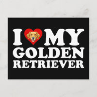 J'aime (Cœur) Mon Golden Retriever
