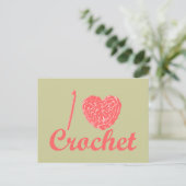 Carte postale J'aime Crochet (Debout devant)