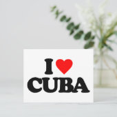 CARTE POSTALE J'AIME CUBA (Debout devant)