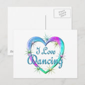 Carte Postale J'aime danser (Devant / Derrière)