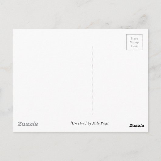 Carte Postale J'aime des ânes ! (Dos)