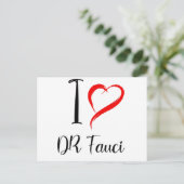 Carte Postale j'aime dr fauci, dr anthony fauci (Debout devant)