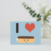 Carte Postale J'aime Eclair (Debout devant)