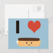 Carte Postale J'aime Eclair (Devant / Derrière)