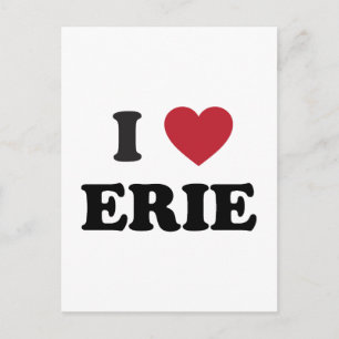 Carte Postale J'aime Erie Pennsylvanie