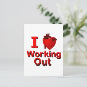 Carte Postale J'aime faire de l'exercice <3 (Debout devant)