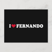 CARTE POSTALE J'AIME FERNANDO (Devant)