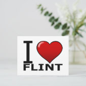 CARTE POSTALE J'AIME FLINT, MI - MICHIGAN (Debout devant)