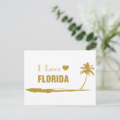 Carte Postale J'aime Florida Gold (Debout devant)
