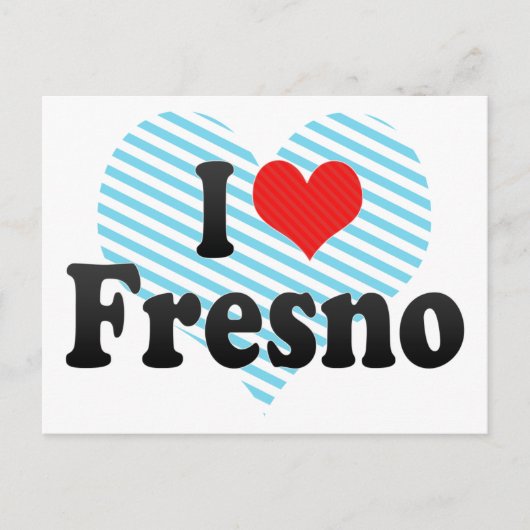 Carte Postale J'aime Fresno (Devant)