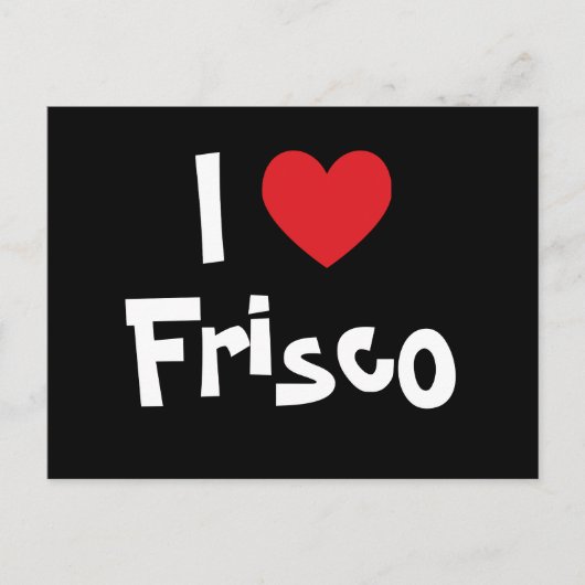 Carte Postale J'aime Frisco (Devant)