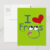 Carte Postale J'aime FROGS (Devant / Derrière)