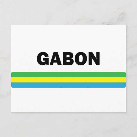 Carte Postale J'Aime Gabon (Devant)