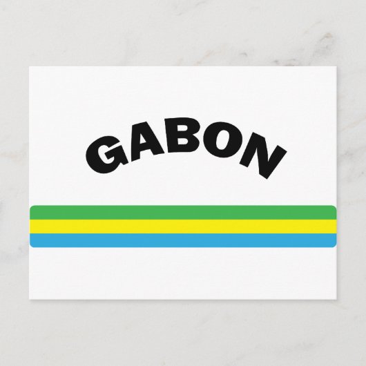 Carte Postale J'aime Gabon (Devant)