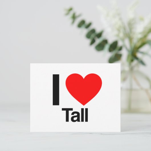 Carte Postale j'aime grand (Debout devant)