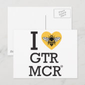 Carte Postale J'aime Grand Manchester (Devant / Derrière)