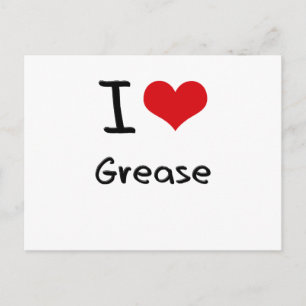 Carte Postale J'aime Grease