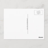 Carte Postale J'aime gymnastique caricature fille faire main (Dos)