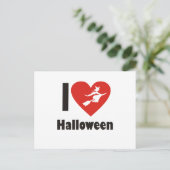 Carte Postale J'aime Halloween (Debout devant)
