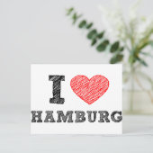 Carte Postale J'aime Hambourg (Debout devant)